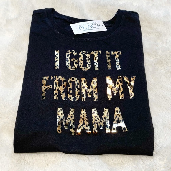 🆕Girl’s Metallic I GOT IT FROM MY MAMA Graphic Shirt - Picture 6 of 8